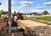 Продолжаются работы по строительству водопровода