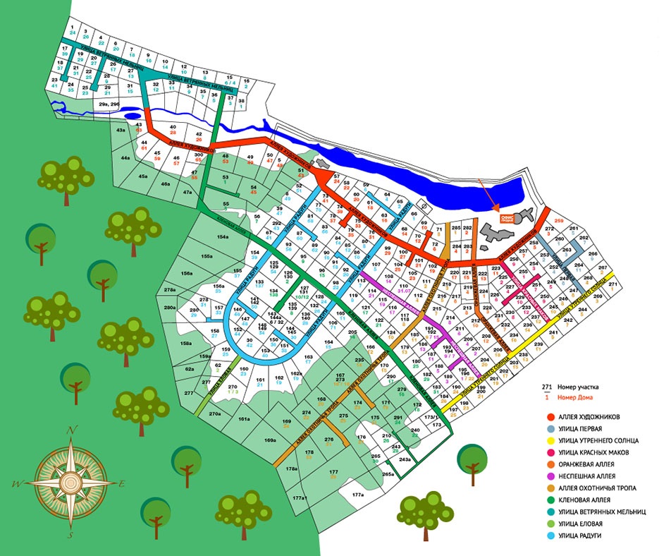 Бенилюкс карта поселка