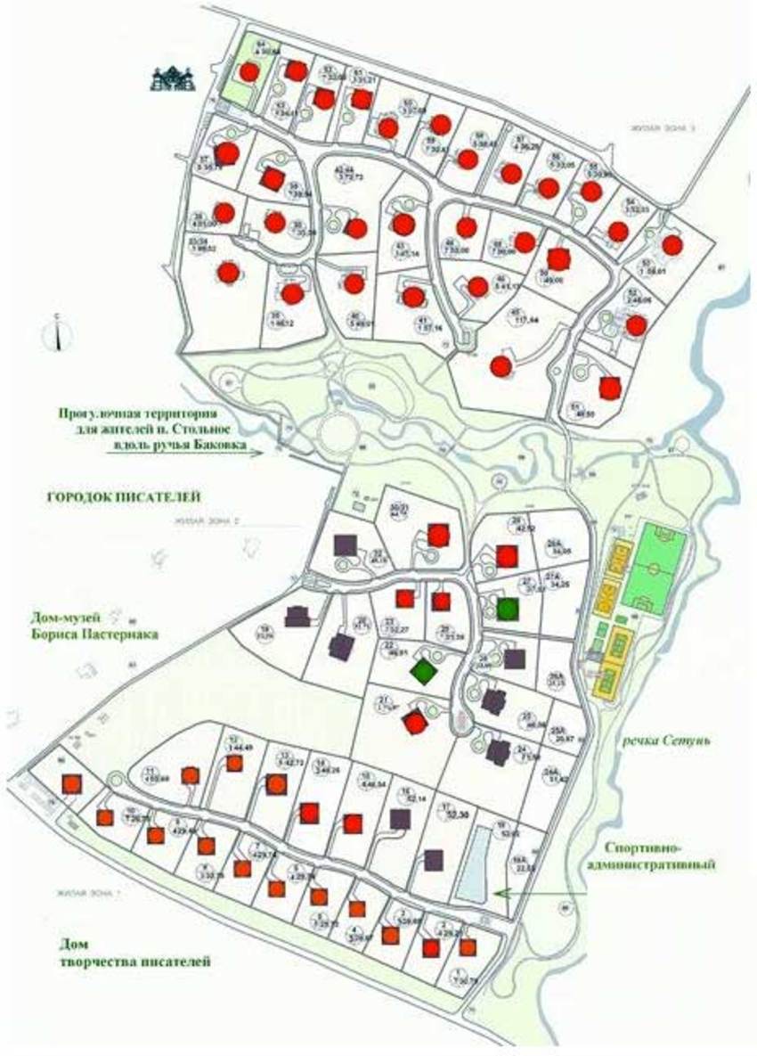 План переделкино писательский городок - 92 фото
