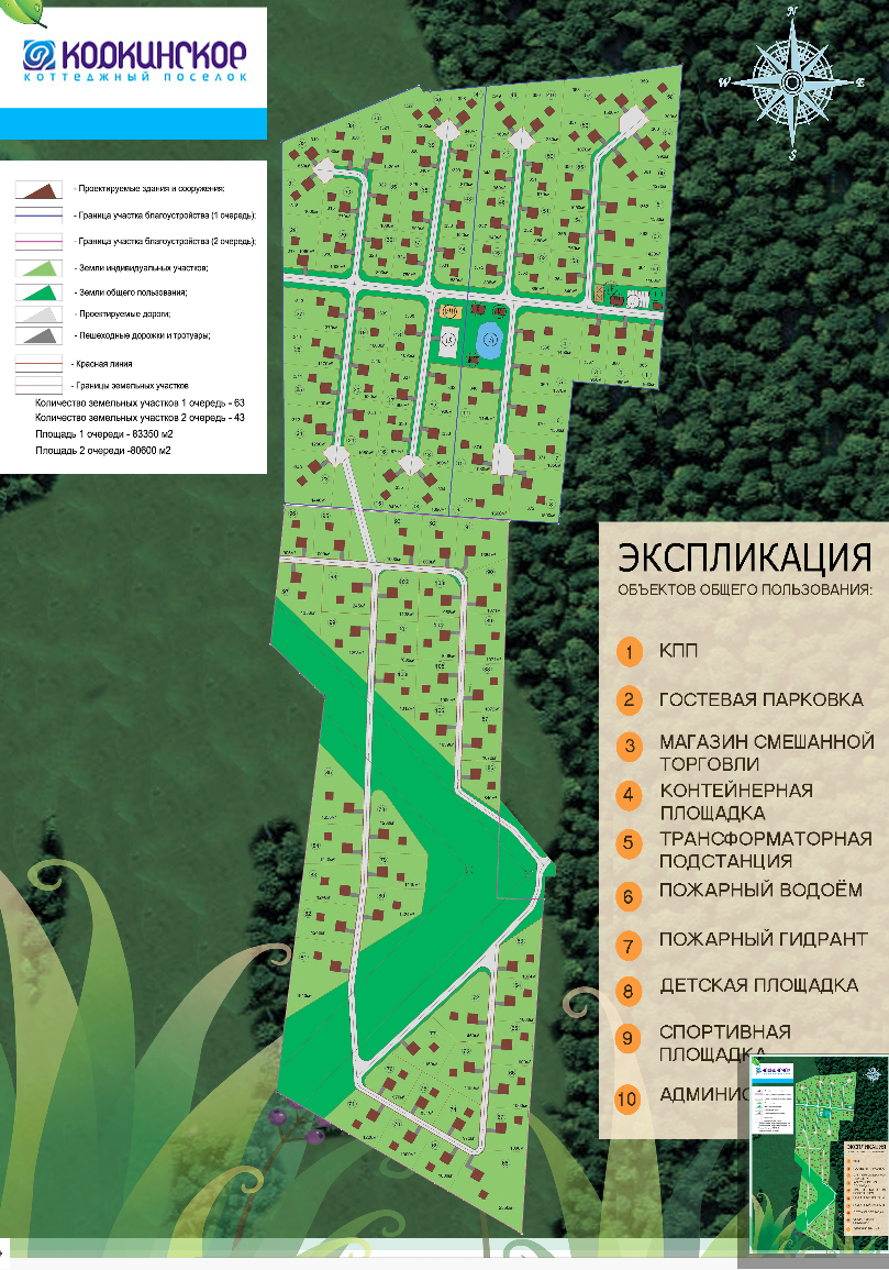 Коркинские просторы карта участков